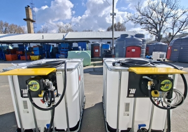 1 000 literes ADR IBC gázolajszett – MECLUBE 12V- vagy 230V kimérőegységgel