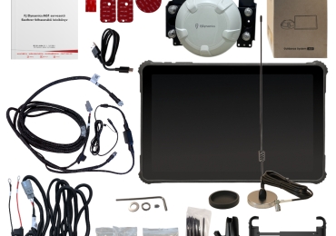 FJD-HBR Precision ISOBUS és AT2 Lite-ready sorvezető 10,1”-os LTE tablet akár 2-3cm RTK pontosság, fix 10-30cm pontosság