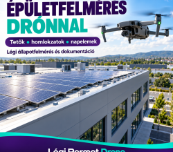 Épület – és napelemfelmérés drónnal – Légi Permet Dron