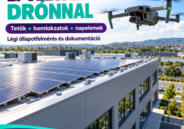 Épület – és napelemfelmérés drónnal – Légi Permet Dron