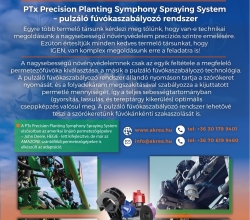 PTx Precision Planting Symphony Spraying System – pulzáló fúvókaszabályozó rendszer